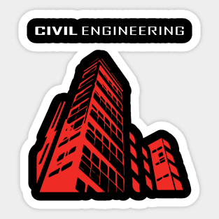 civil engineering building design logo text Sticker